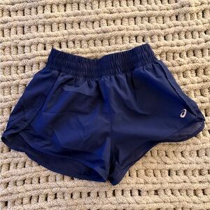 Asics Women's Deep Blue Athletic Shorts